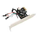 Miniatyrbild 6 av 7: Datorns strömbrytare återställningsknapp PCIE-kort APP fjärrkontroll PCIE X1-portkort för PC-dator