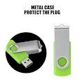 Pikkukuva 3 / 7: Pyöritettävä karkkivärinen USB 2.0 -muistilaite Peukalo Flash-asema U-levy (Vihreä 16G)