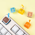 Miniatyrbild 4 av 5: Gaming Keycaps Universal Söta Cartoon Form Resin Keycap för Mekaniska Tangentbord Blå Squirtle