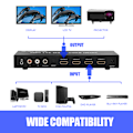 Miniatyrbild 5 av 7: 4K*2K 3x1 HDMI 3D UHD-växel Splitter Switcher ARC PIP SPDIF 3,5 mm med fjärrkontroll