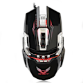 Miniatyrbillede 3 af 5: Zerodate Professionel Kablet Gaming Mus med 7 Knapper LED Lys 4 Niveau Justerbar DPI Sort