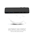 Pikkukuva 2 / 7: Kaksois Type-C-keskitin HDMI-liitäntään, USB3.0-porttiin, yhdistelmäkortinlukijaan, sovitinkorttipaikkaan MacBook Prolle, harmaa