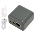 Miniatyrbilde 1 av 7: Nettverks USB 2.0-skriverserver RJ45-nettverksport Flerbrukerdeling LAN-skriverserveradapter for Windows for Android 100‑240V EU-plugg