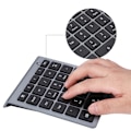 Pikkukuva 4 / 7: 28 näppäimen 2.4G Mini Numpad Langaton numeronäppäimistö Pieni näppäimistö (Raudanharmaa)