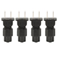 Miniatyrbilde 1 av 7: 4 stk NEMA 1‑15P til IEC320 C5 strømadapter 15A  Plug and Play 2-polet AC bærbar strømomformer