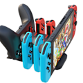 Miniatyrbillede 1 af 4: Opgraderet controller-oplader-dokstation til Nintendo Switch-controller og Joy-con, 6-i-1-opladningsstativ til Switch