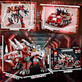 Miniatyrbillede 4 af 6: Dinosaur Byggesæt, Ideas Motoriseret 3 i 1 STEM Uddannelsesmæssigt Mecha Tank Triceratops Byggesæt Legetøj til Drenge (930 Stykker)