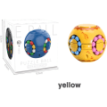 Pikkukuva 6 / 8: 2 in 1 pyörivä Fidget Spinner Magic Bean Infinity Cube Stress Relief Ball Aikuiset Lapset Unisex-Lapset Opetusleluja (Keltainen)