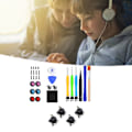 Miniatyrbild 5 av 7: 33 i 1 för Joycon Controller Reparationssats för Switch Joycon Joystick Ersättning Reparationsverktygssats
