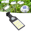 Miniatyrbillede 3 af 4: LED solcellegadelamper 9COB kropssensor IP65 vandtæt udendørs gadelampe til gårdhave sti have