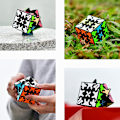 Miniatyrbilde 6 av 7: Gear Magic Cube Set, Gear Speed Cube-pakke med 3x3x3 Gear Cube Gear Pyraminx Sylindrisk Gear Cube og Gear Ball Cube Puslespill 4 stk