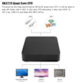 Miniatyrbillede 7 af 7: For MXQ 4K RK3229 1+8G WiFi BT STB Smart TV Box HD Smart Media til Android 7.1