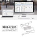 Miniatyrbild 2 av 7: PC till PC USB 3.0 dataöverföringskabel sladd datasynkroniseringskabel för Windows för Mac