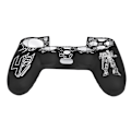 Miniatyrbillede 4 af 7: Blød silikone cover med Transformers-design til PS4-controller - Hvid og sort