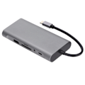 Miniatyrbild 4 av 7: USB C Dockningsstation 11 i 1 Hållbar Robust 87W Snabbladdning 5Gbps Stabil Snabb Bärbar USB Multiport Hub