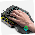 Miniatyrbillede 2 af 9: 1 stk Tastaturer Enhånds Tastatur Spil Tastatur Enkelt Hånd Tastatur Keytar Blandet Baggrundsbelyst Tastatur Enhåndsstyret Tastatur