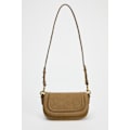 Miniatyrbild 3 av 5: Damväska Mörkbrun Sadelväska Flap Axelväska Casual Mode Mocka Crossbody Väska
