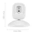 Miniatyrbillede 7 af 7: Slideable Rotatable Charging Holder Night Stand Display Keeper til Apple iWatch Hvid