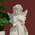 Miniatyrbillede 5 af 5: Engle Figur - Bedende Engel Statue Gips Kunstværk Hjem Indretning Ornament til Værelse Kontor
