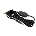 Miniatyrbilde 2 av 7: Gaming Headset Kabel Flettet Øretelefon Ledning med Volumkontroll og Dempeknapp for Logitech G Pro G Pro X G433 G233 Svart