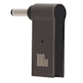 Miniatyrbild 4 av 7: Laptopladdare Adapter Typ C Hona till DC Hane PD Flash Laddning Aluminiumlegering 100W Laddningsadapter 3.5x1.35mm