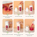 Miniatyrbild 3 av 7: Bärbar Juicepress & Mixer för Smoothies 340ML Juicepressar Mixers Multifunktionella Fruktmixers med LED-Display Pink