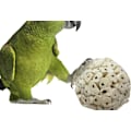 Miniatyrbild 2 av 4: Mjuk boll tuggleksak, naturligt mjuk tugga att strimla foderparakit Amazon, kanin, marsvin. (grupp om 3)
