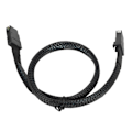 Miniatyrbilde 7 av 7: Mini SAS SFF 8087-kabel, dobbel rett hode, datakabel for tilkobling av datamaskinserverens hovedkort til array-kort, 0,5 m / 1,6 fot