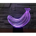 Miniatyrbillede 5 af 7: 3D Banan Fjernbetjening 16 Farve Natlys Illusion Akryl LED Bord Sengelampe Børneværelse Skrivebords Dekoration Fødselsdagsgaver Legetøj til Børn