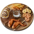 Miniatyrbild 1 av 2: Serveringsbricka i trä, diameter 11,8 tum, serveringsbricka i akaciaträ, dessertbricka, kakfat Option 29