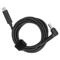 Miniatyrbillede 1 af 7: TYPEC Han til DC5.0 X 1.0mm Han Strømadapter Kabel til Computer Bærbar