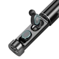 Miniatyrbilde 7 av 7: Mini Bluetooth-ørepropper med berøringskontroll, LED-skjerm, vanntett, trådløse sports-Bluetooth-ørepropper for trening utendørs, svart