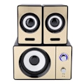 Miniatyrbild 4 av 7: SSJY USB Mini-dator Notebook Tablet PC-högtalare 3,5 mm Hem för PSP DVD MP3/4 Guld