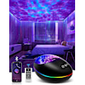 Miniatyrbilde 1 av 7: Mubarek Nordlys Aurora Projektor, 3 i 1 nattlys med hvit støy, timer, Bluetooth-høyttaler, Galaxy Light Skylight Space Light for Ceiling