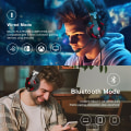 Miniatyrbilde 3 av 6: PS4 Gaming Headset for PS5, PC, Switch, G2000 Pro Bluetooth Wireless Over Ear Headphones for Phone, Laptop, with Detachable Noise Cancelling Mic, St Red