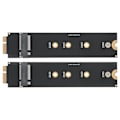 Miniatyrbilde 5 av 7: 2 stk. for SATA M.2 NGFF SSD til 2010 2011 for OS X Air A1370 A1369 Konverteradapterkort (12+6 Kontakter)