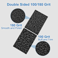 Miniatyrbild 4 av 7: Nagelbuffertar (50-pack), Mini Buffer Block Nagelfil för Akrylnaglar och Naturliga Naglar, 100/180 Grit Nagelbuffer Block Bulk Buffning