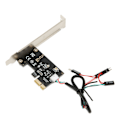 Miniatyrbild 4 av 7: Datorns strömbrytare återställningsknapp PCIE-kort APP fjärrkontroll PCIE X1-portkort för PC-dator