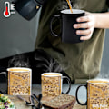 Miniatyrbillede 4 af 5: Varmefarveskiftende krus, WmanCok 11 oz magisk keramikkrus til kaffe, te, mælk, HarryPotterMaicMap-billede afsløres, når der tilsættes varm væske