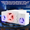 Miniatyrbillede 7 af 7: SADA D-208 Desktop Computer Soundbox Multimedia Hjemmehøjttaler Hvid