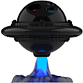 Miniatyrbilde 4 av 7: UFO Stjerneprojektor Nattlys, Galaxy Starry Nebula Projektorlys; Blinkende Stjernelys, Romskip, Varierende Flammefarge med Timer, Fjernkontroll for Rom