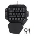 Miniatyrbild 1 av 4: Enhands tangentbord 35 tangenter Noggrann känslig kontroll 6 programmerbara tangenter Ergonomisk design Halvt tangentbord
