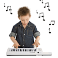 Pikkukuva 2 / 6: 37-näppäiminen sähköpiano, kannettava kitara, elektroninen urku, mini-keytar, opetuskäyttöön tarkoitettu soitin BF-3755 White
