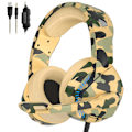 Miniatyrbillede 1 af 9: PS4 Gaming Headset med 7.1 Surround Sound, PC Headset med støjreducerende mikrofon og LED-lys, H3 Over Ear-hovedtelefoner til Nintendo Switch, PS5, Xbox O Yellow