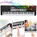 Miniatyrbillede 4 af 5: 61 Tangenter Bærbart Elektronisk Orgel Børn Digital Keyboard med Mikrofon Musik Legetøj