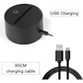 Miniatyrbillede 4 af 4: 3D Optisk Lampe Illusion Natlys Jul II Stemningslys 7 Farveskiftende Akryl LED Natlys USB Kabler Soveværelse Skrivebord Dekoration
