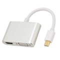 Miniatyrbillede 5 af 7: MiniDP til HD Multimedia Interface VGA-adapter - Plug and Play - 4Kx2K - 2 i 1 videokonverteradapter