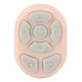 Miniatyrbilde 7 av 7: Fjernkontroll rulle ring Bluetooth 5.3 APP sidevender kamera lukker fjernkontroll selfie knapp klikker med ladeetui for mobiltelefon rosa