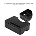 Miniatyrbillede 3 af 7: ABS Plast Kabinet Beskyttende Etui Cover Skal til Raspberry Pi 3/2/B+ (Sort)