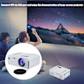 Pikkukuva 6 / 7: UC18 Mini LED -projektori AV/HDMI/USB/TF-tulolla ja 3,5 mm:n kuulokelähdöllä